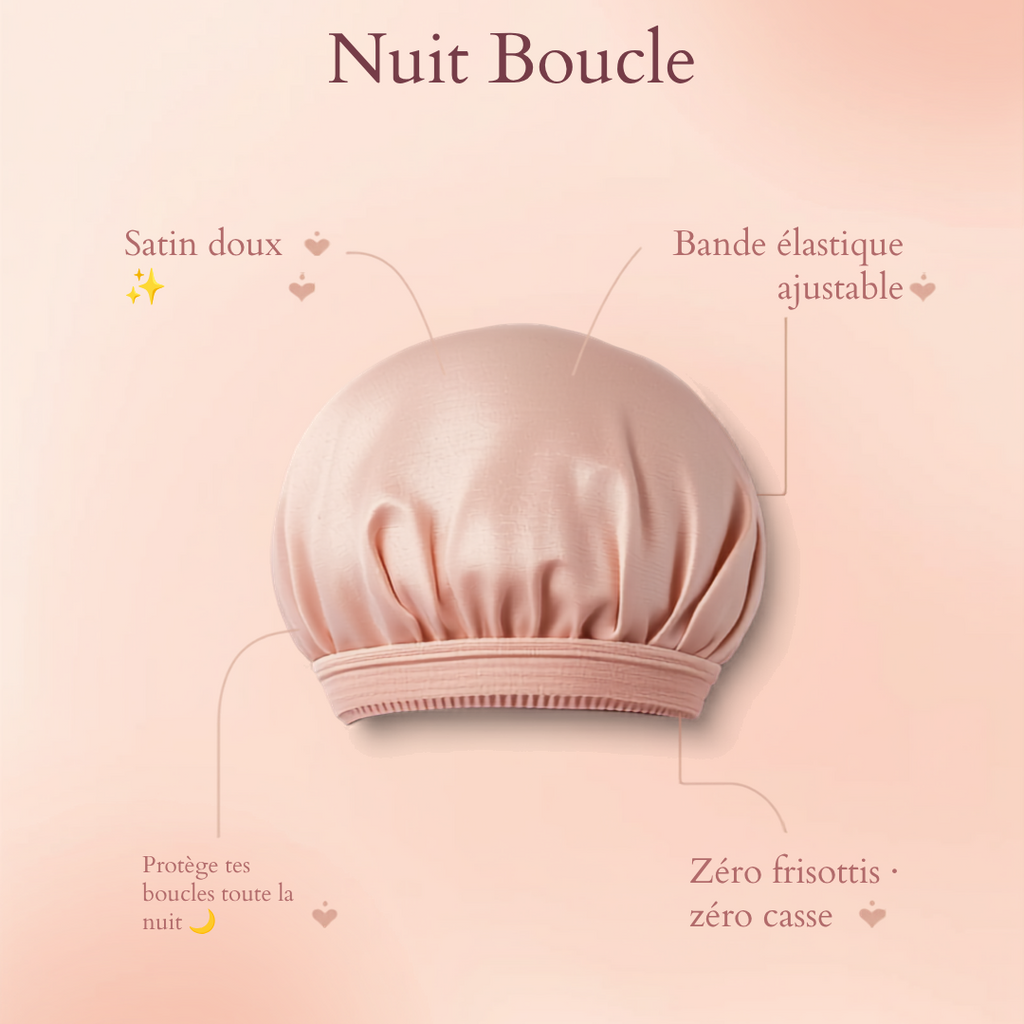 Bonnet Satin de Nuit Nuit Boucle - bienfaits
