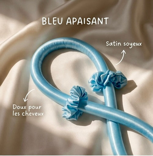 Bandeau Boucleur en Satin — Tient Toute la Nuit