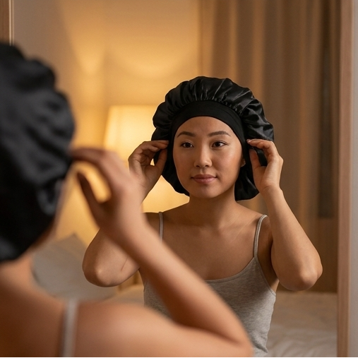 Bonnet Satin de Nuit