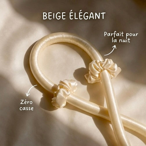 Bandeau Boucleur en Satin — Tient Toute la Nuit
